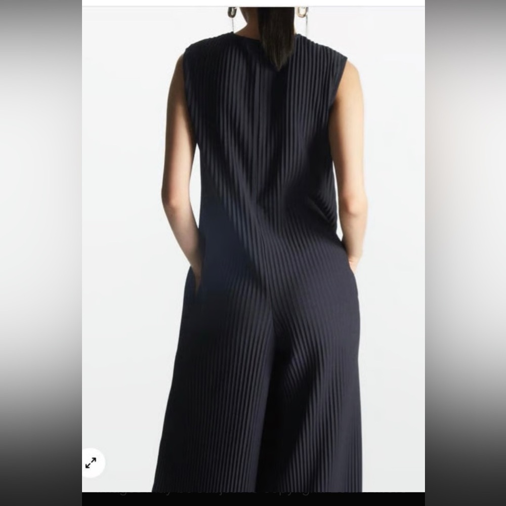 COS Black Ribbed Sleeveless Jumpsuit - Picture 8 of 13